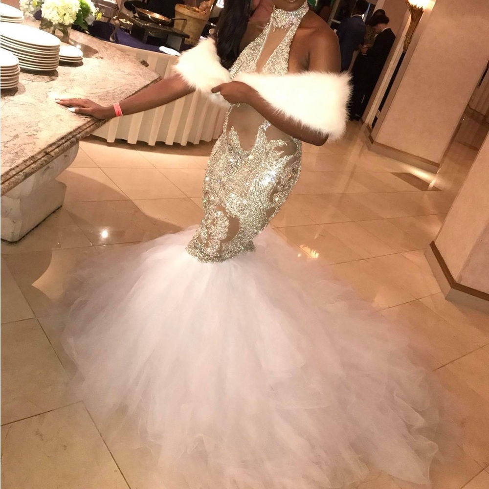 Prom wedding dress worn once!